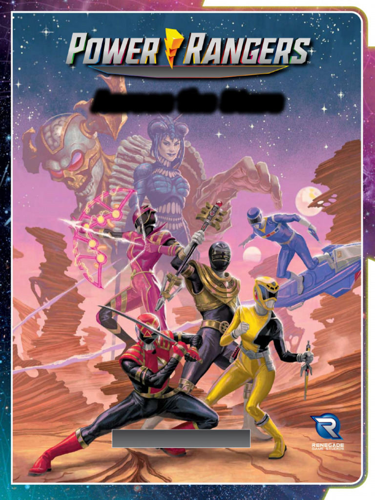 Power Rangers Roleplaying Game Across The Stars Sourcebook - Traduzido ...