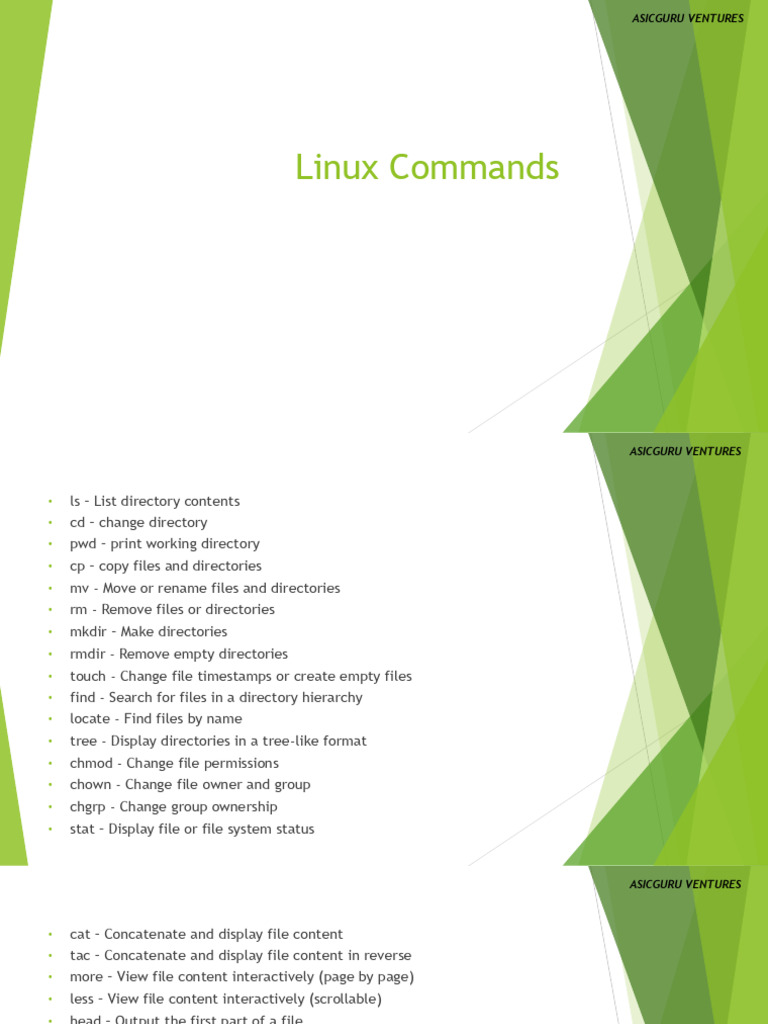 Useful Linux Commands | PDF | Software | Utility Software