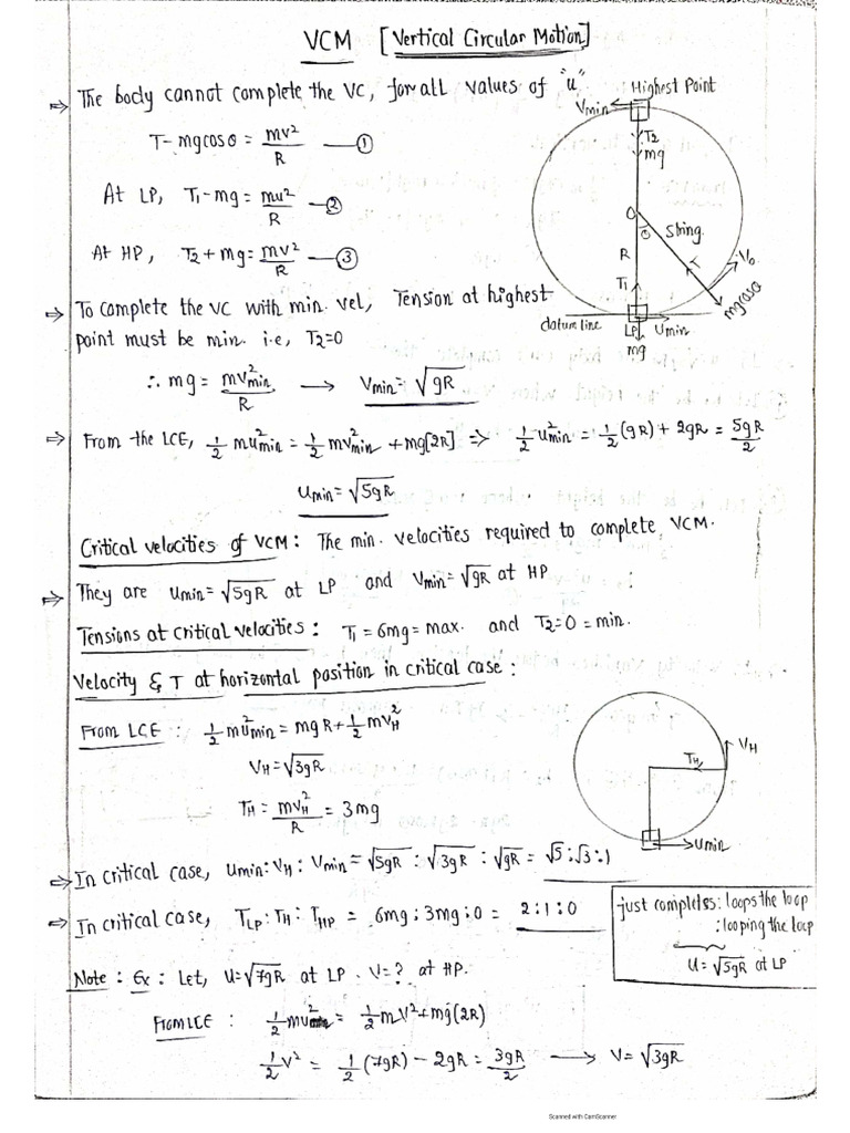 8.vertical Circular Motion | PDF