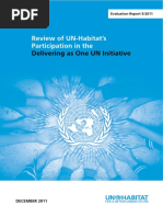 Review of UN-Habitat's Participation in the Delivering as One UN Initiative