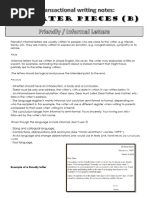 Short Examples of Transactional Texts | PDF | Linguistics | Communication