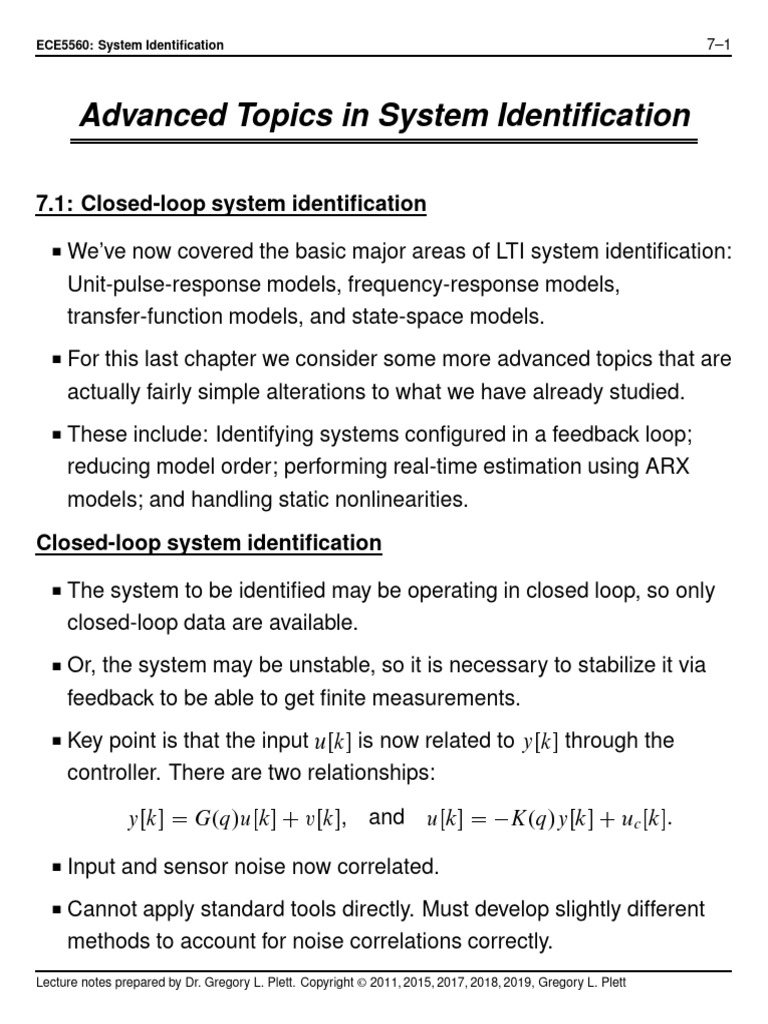 Advanced Topics | PDF | Feedback | Control Theory