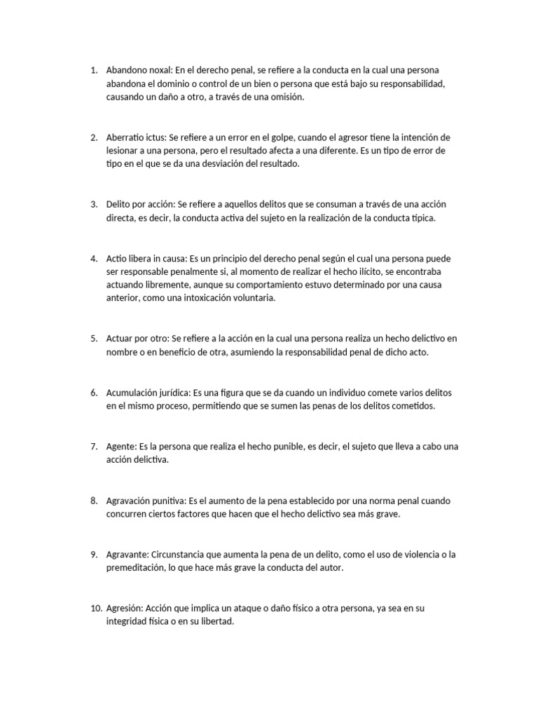Abandono Noxal | PDF | Derecho penal | Castigos