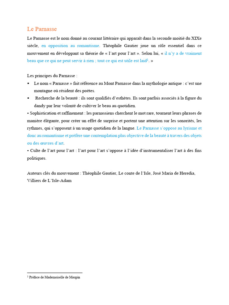 Le Parnasse - Le Dadaïsme - Le Surréalisme | PDF | Surréalisme | Arts