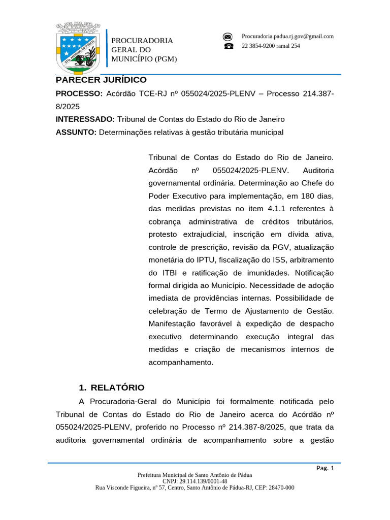 PARACER 2877 - Projeto de Condomínio Horizontal | PDF | Prefeito
