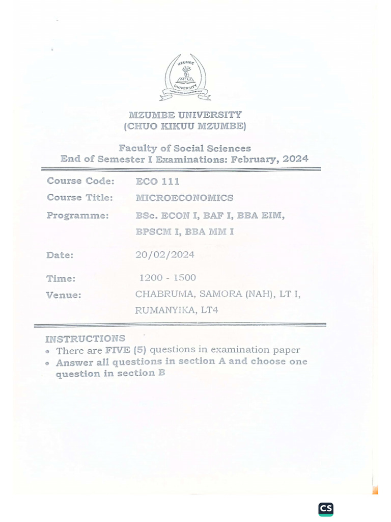 Test and Examination Paper | PDF