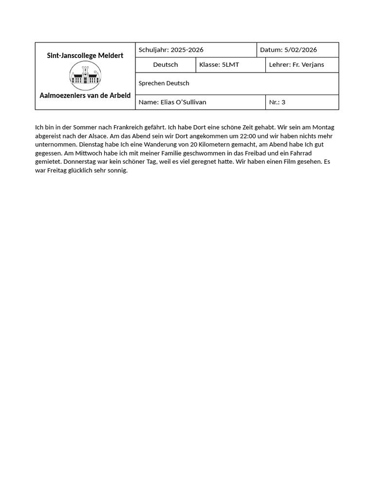 Hoofding Duits | PDF