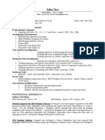 Sample Resume - Software Developer