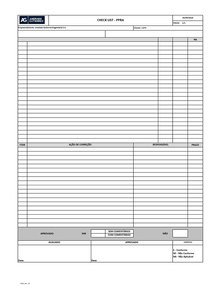F006 Check List-PPRA | PDF