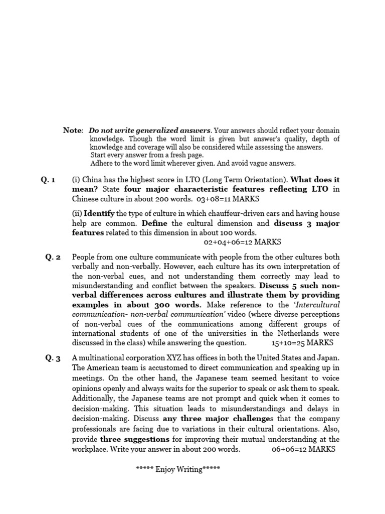 1158 GS F245 20240525115612 Mid Semester Question Paper | PDF ...