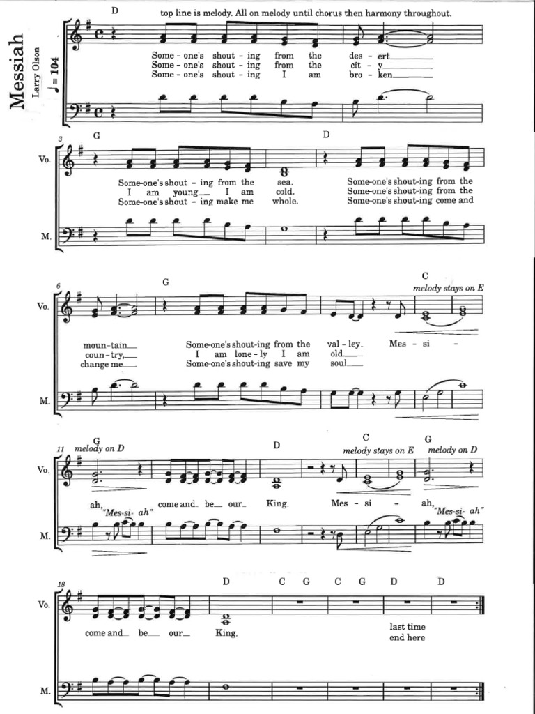 Messiah With Parts | PDF