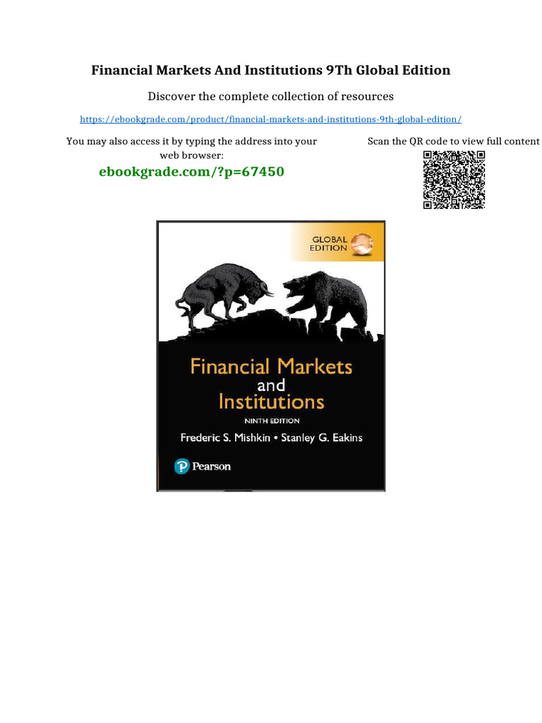 Financial Markets and Institutions 9th Global Edition PDF Available ...