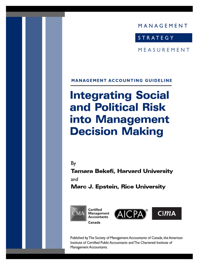 Integrating Social and Political Risk | PDF | Risk | Risk Management