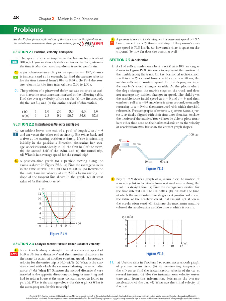 CH 2 Tutorial | PDF | Acceleration | Speed