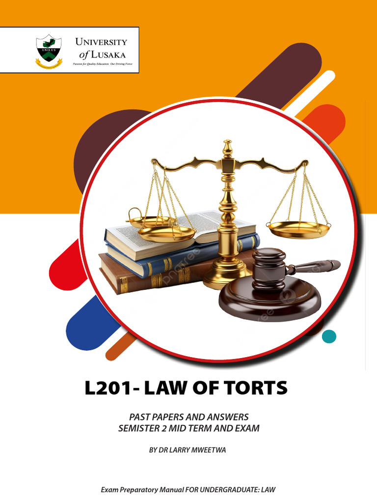 l201 - Law of Torts | PDF | Negligence | Tort