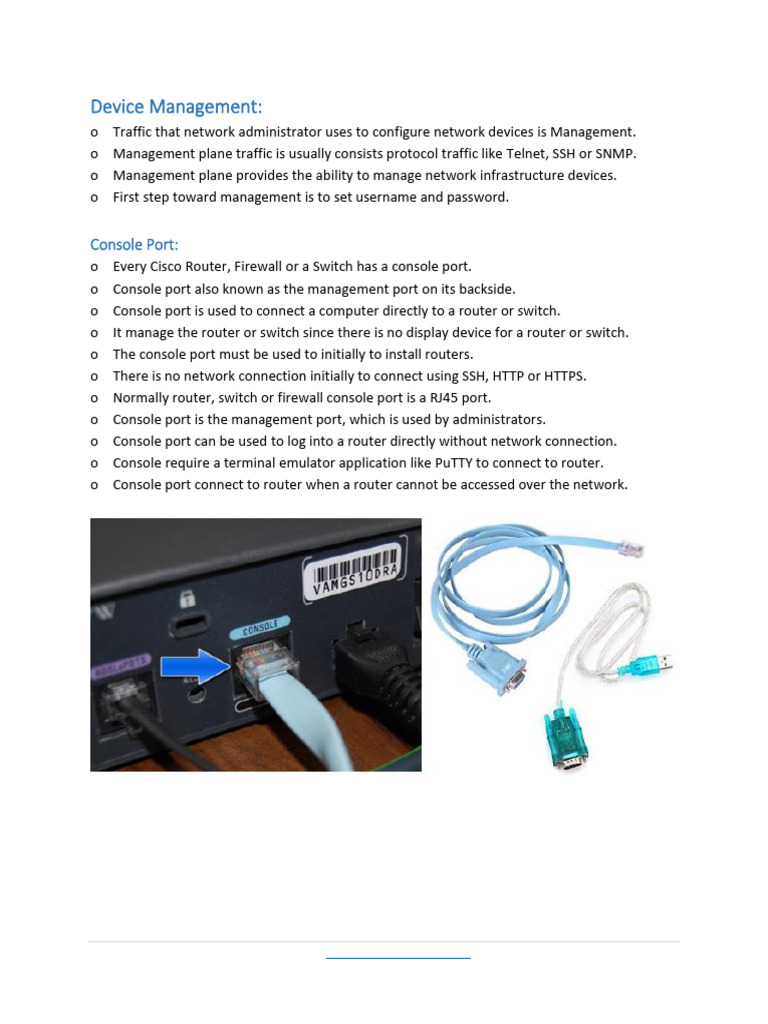 Cisco Switch Management (Console, Telnet, SSH) PDF | PDF | Computer ...