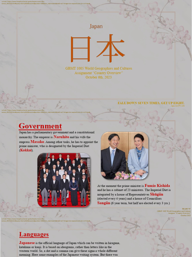 Country Overview JAPAN 231001 | PDF | Japanese Yen | Japan