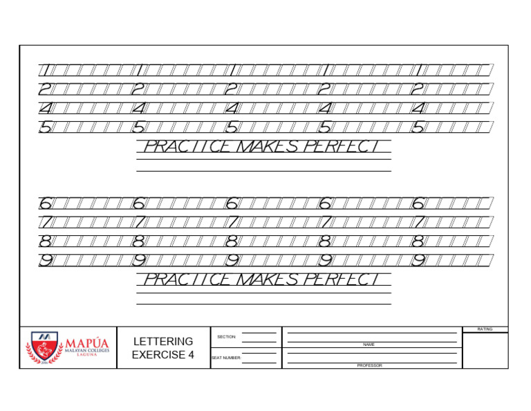 Lettering Exercises EX4 | PDF