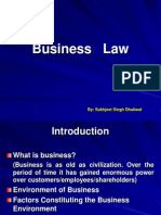 Business Law: By: Sukhjeet Singh Dhaliwal