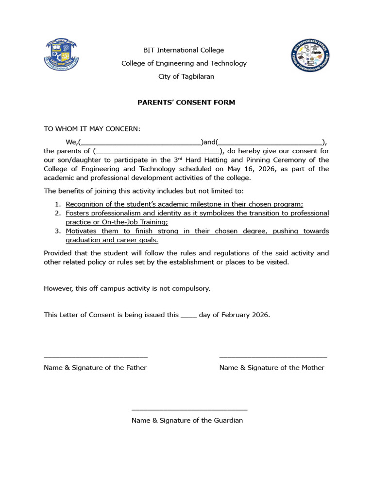 Hard Hatting Consent | PDF