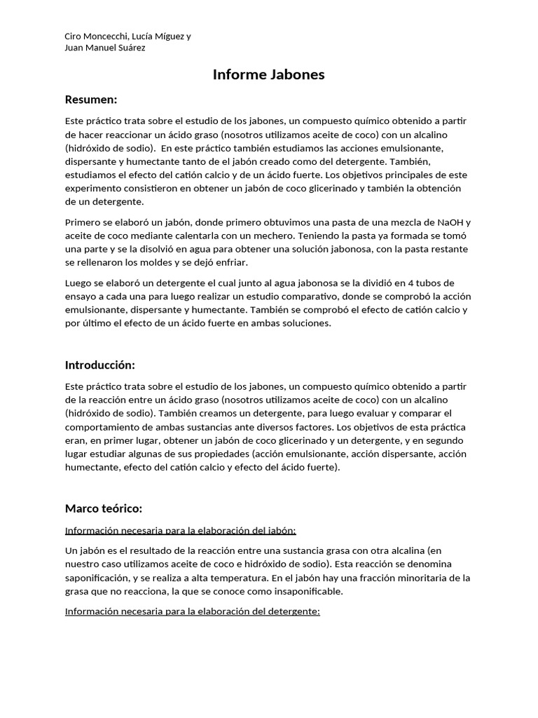 Documento 33 | PDF | Hidróxido de sodio | Detergente