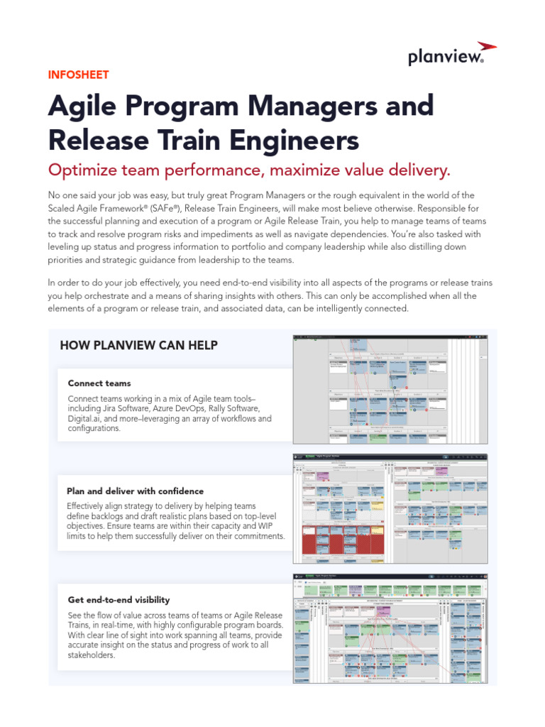 Program Managers Release Train Engineers IS EN | PDF | Agile Software ...