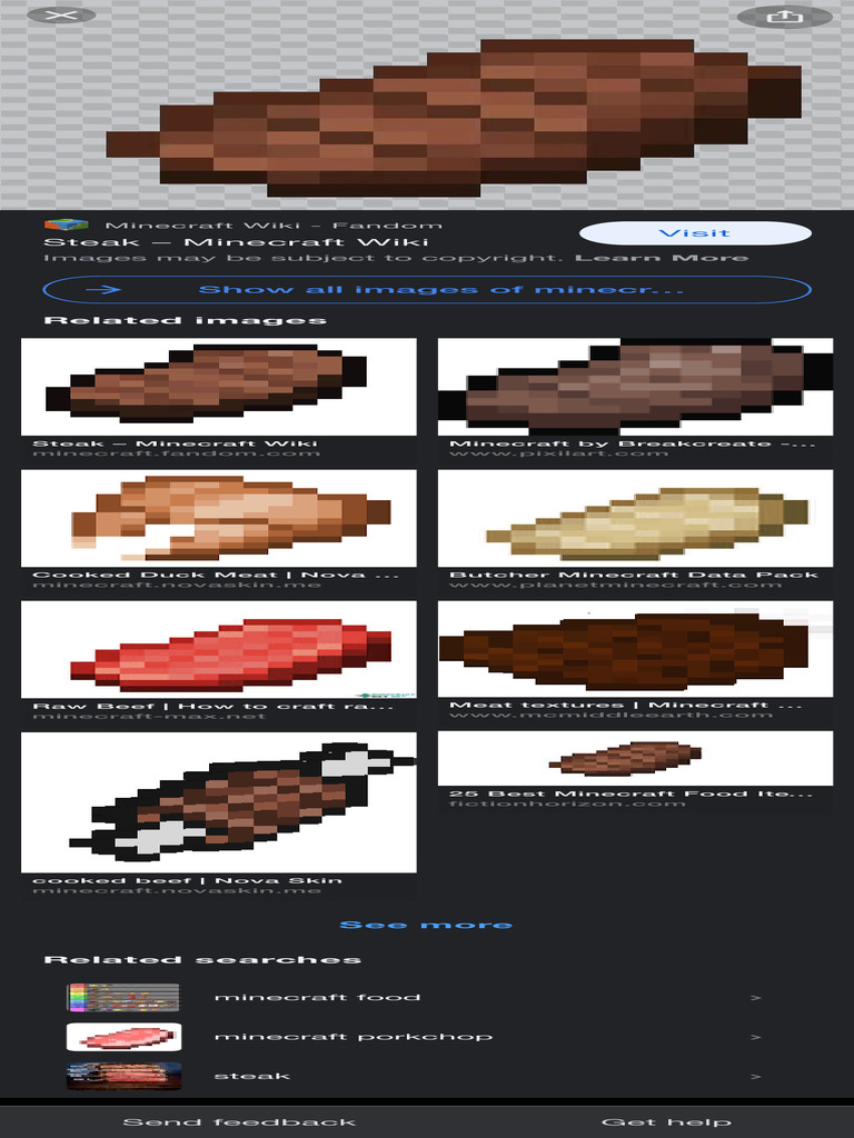 Minecaft Beef - Google Search | PDF | Minecraft | Beef