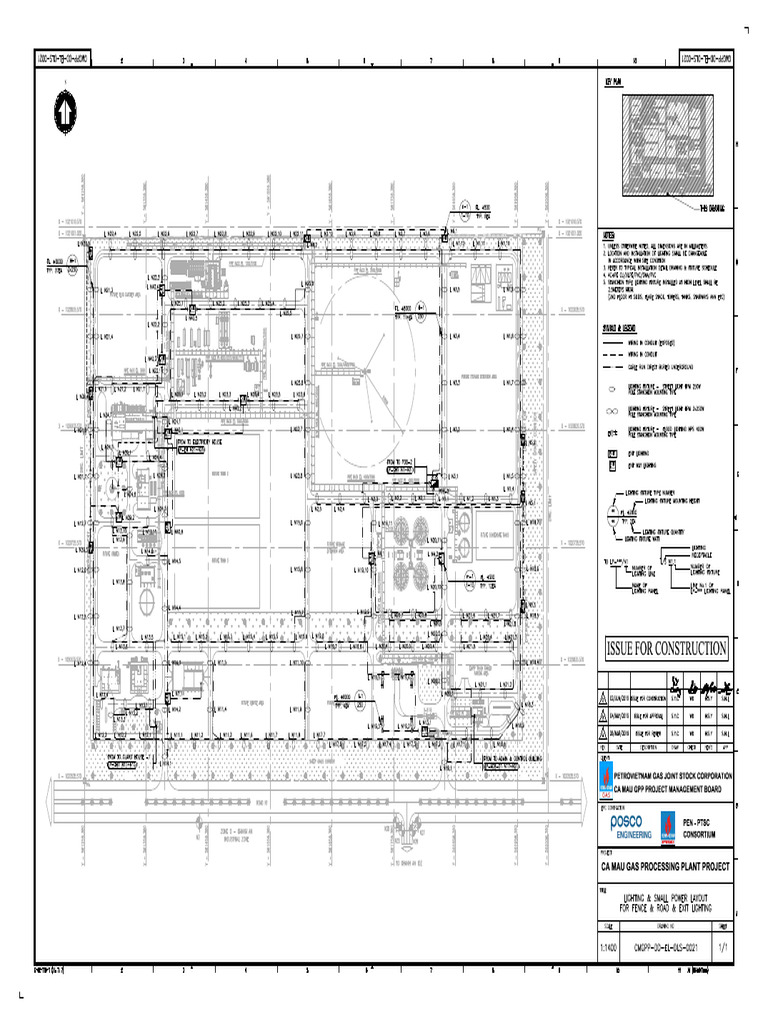CMGPP-DD-EL-DLS-0021 - Lighting & Small Power Layout For Fence & Road ...