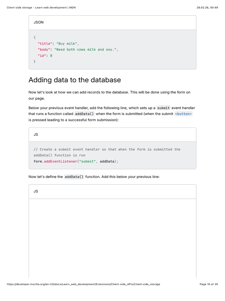 Adding Data To The Database | PDF | Database Transaction | Java Script