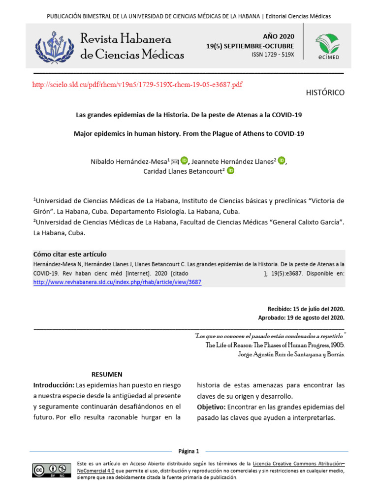 0 Varios Grandes Epidemias en La Historia | PDF | Influenza | Peste ...