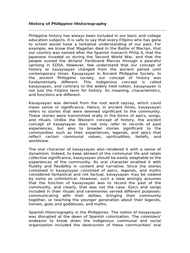 RPH Activity 2 Reviewer | PDF | Philippines | Narrative