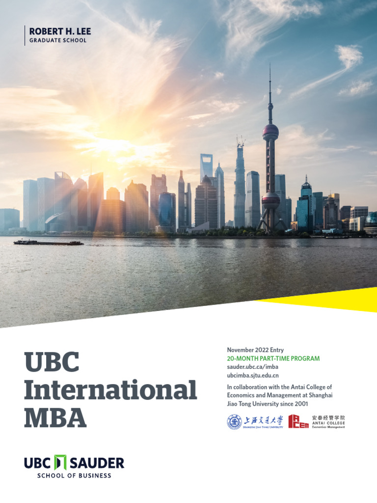 IMBA Brochure 2022 F Web | PDF | Master Of Business Administration ...