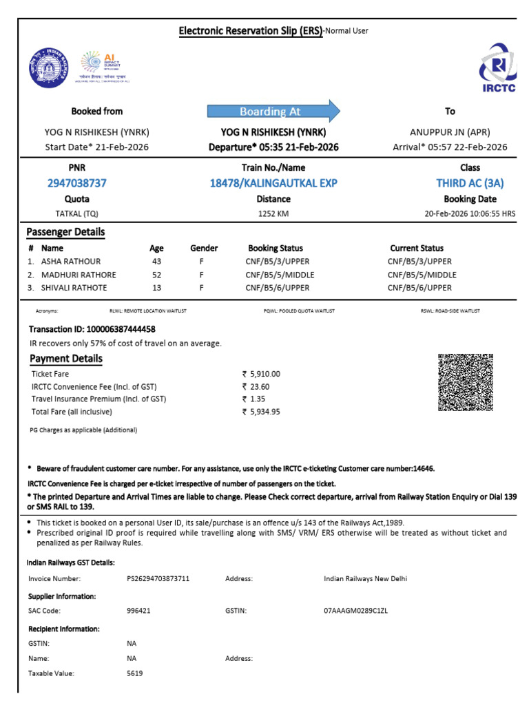 Ticket 2947038737 | PDF | Identity Document | Payments