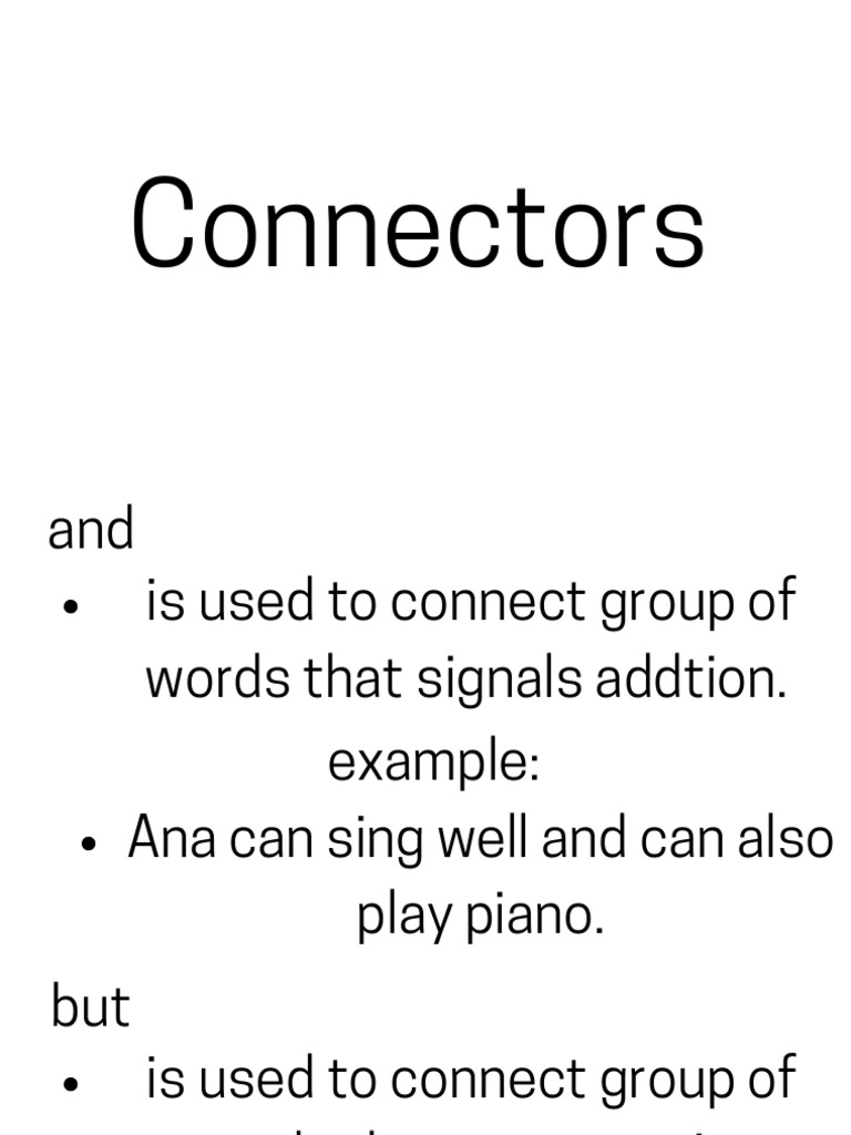 Connectors | PDF