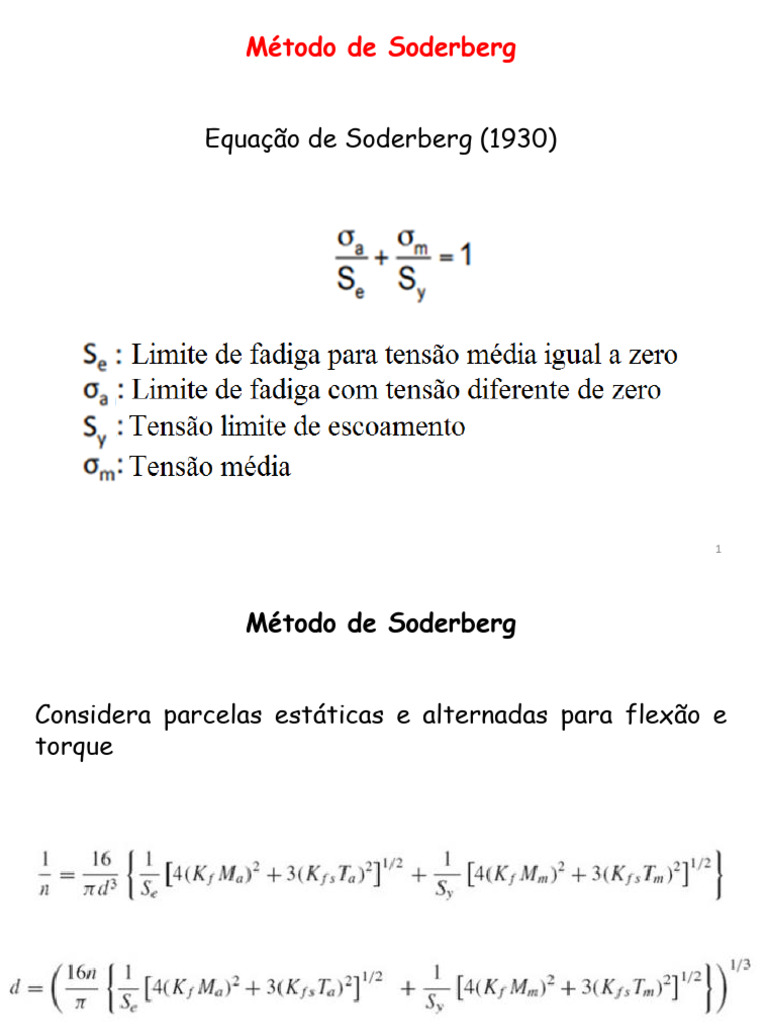 Aula 14 Dimensionamento de Eixos Soderberg | PDF