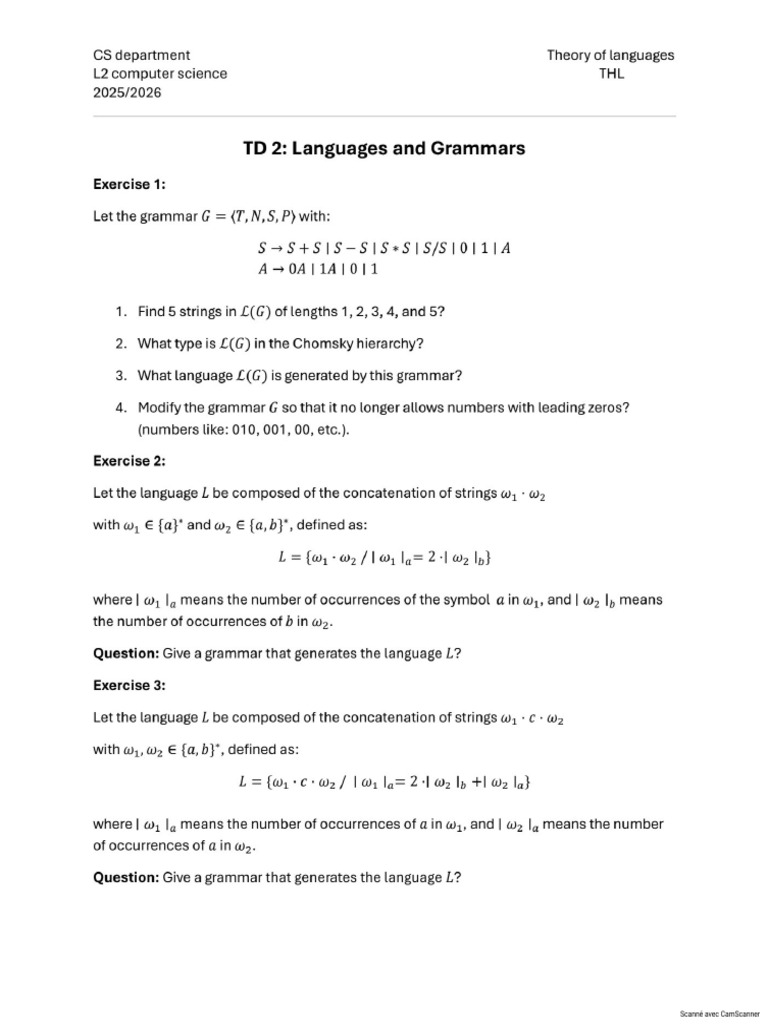 THL TD2 | PDF
