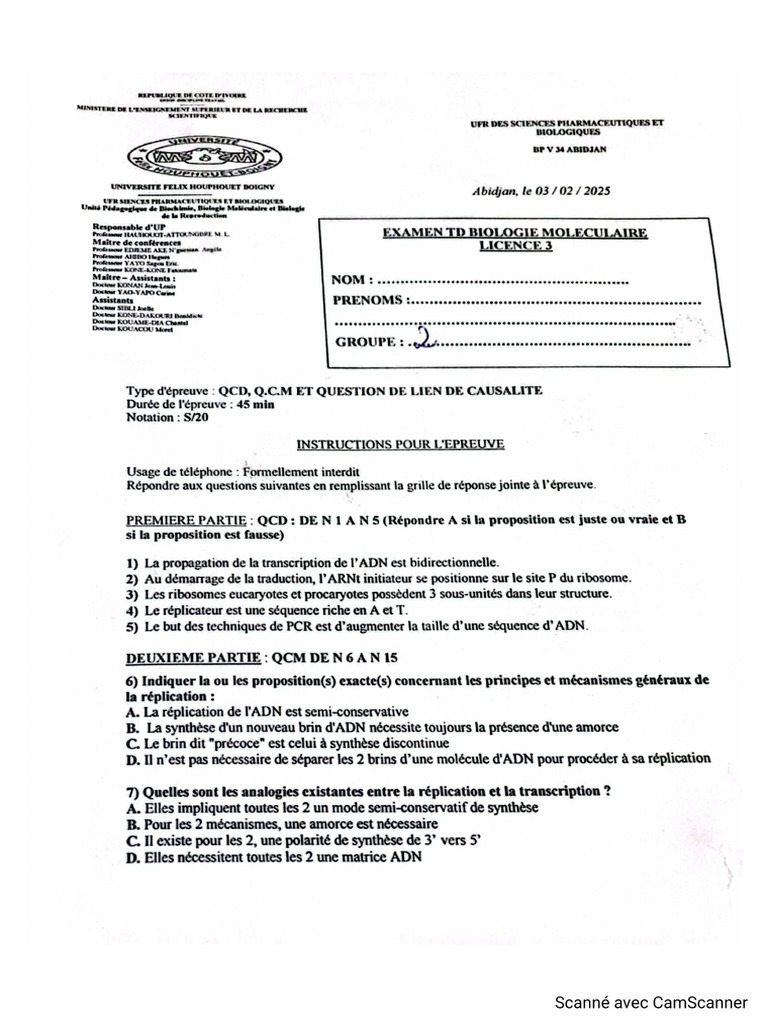 Compo TP Biol Mol g2 | PDF