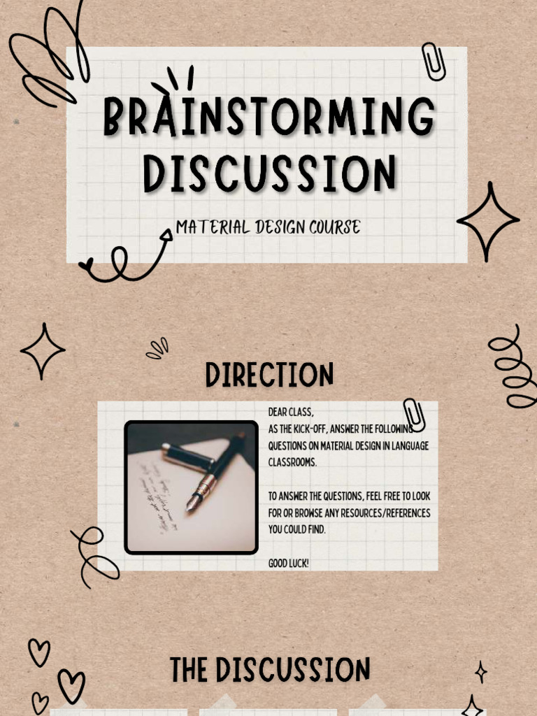 Brainstorming Discussion - MD Course | PDF