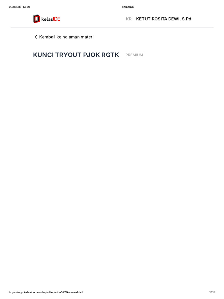 Pjok Try Out | PDF