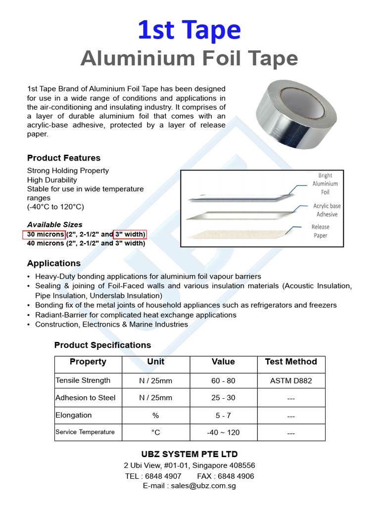 1st Aluminium Foil Tape | PDF