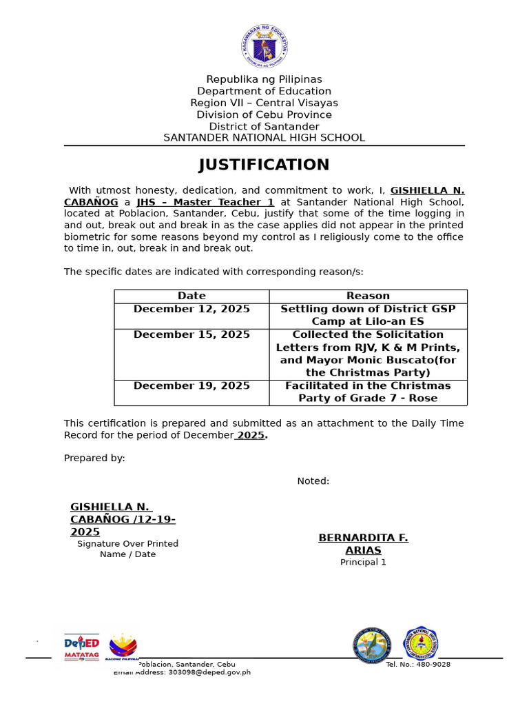 Justification | PDF
