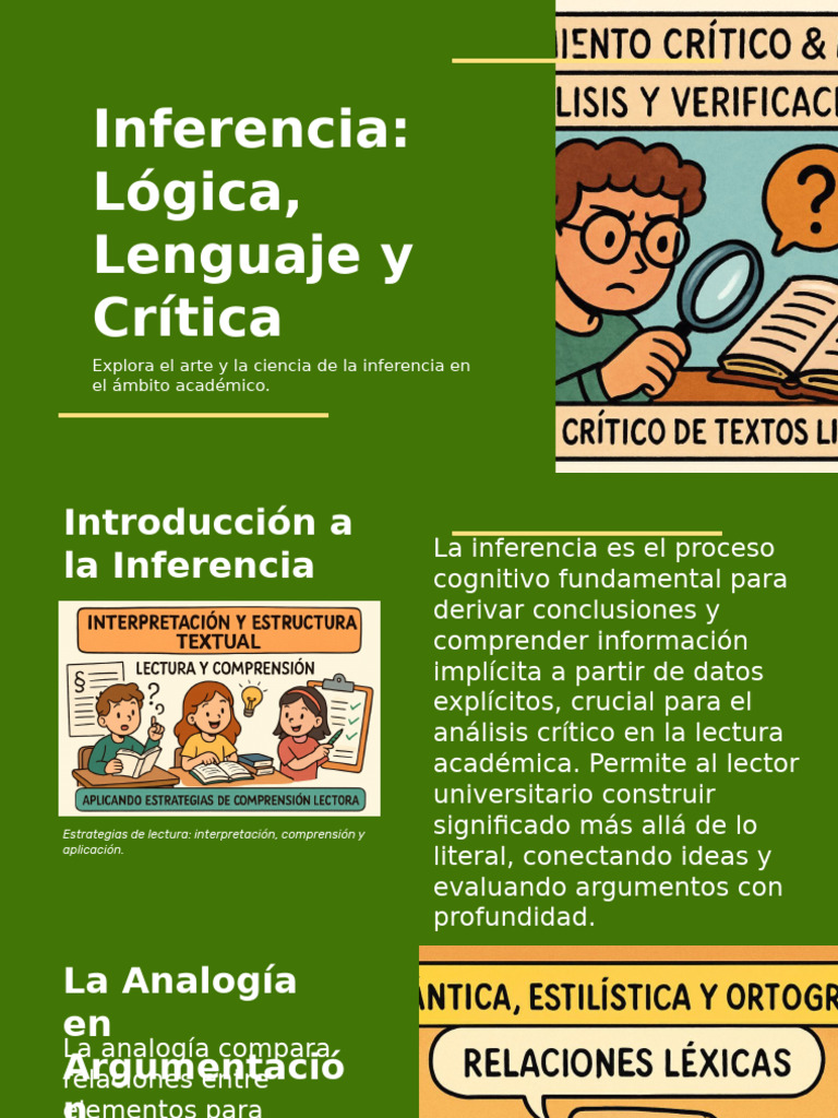 Inferencia Lgica, Lenguaje y Crtica | PDF | Inferencia | Razonamiento ...