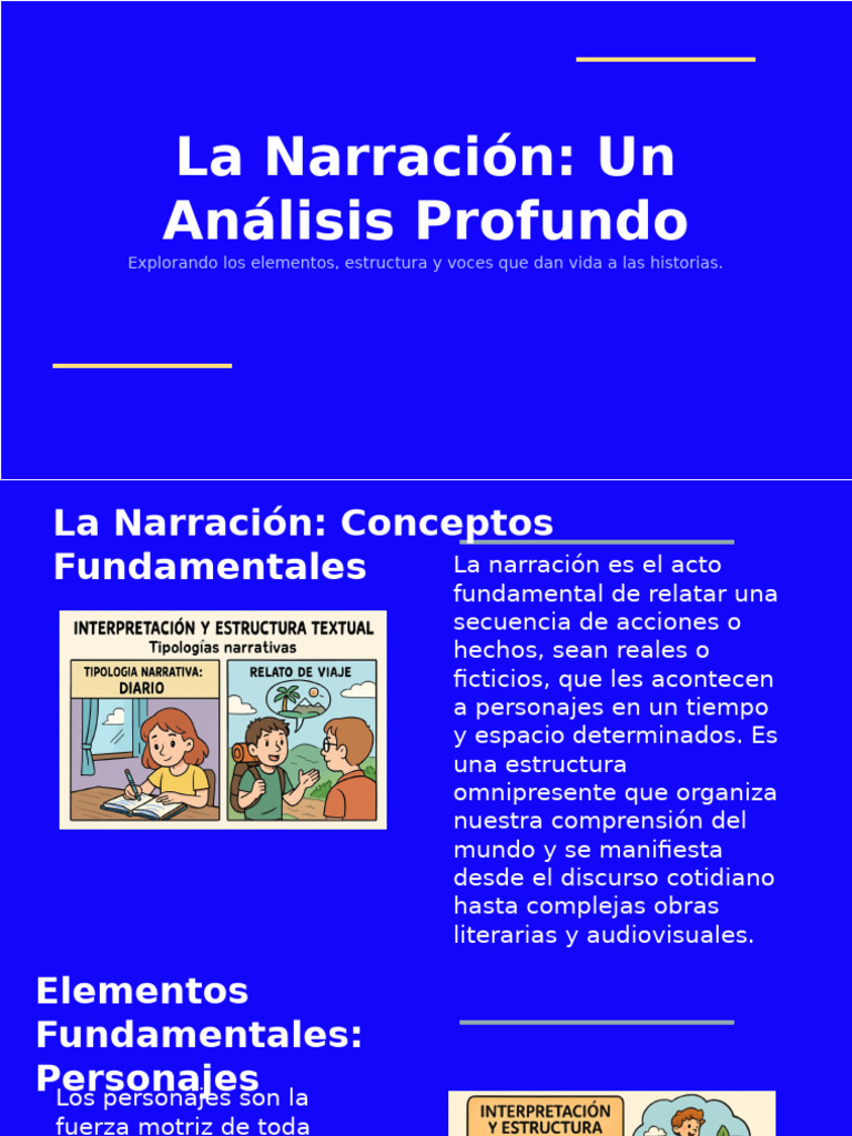 La Narracin Un Anlisis Profundo | PDF | Narración | Teoría literaria