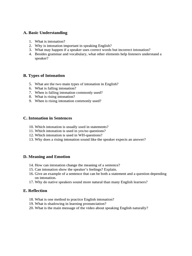 Intonation Xi | PDF
