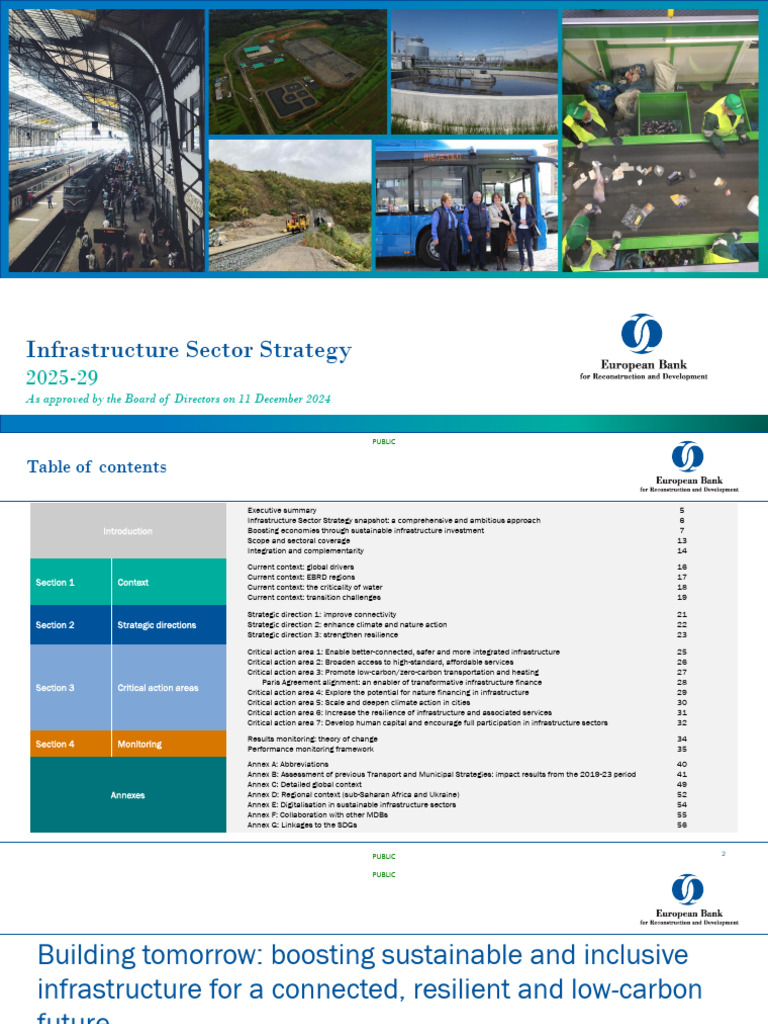 Infrastructure Sector Strategy | PDF | Infrastructure | Climate Change ...
