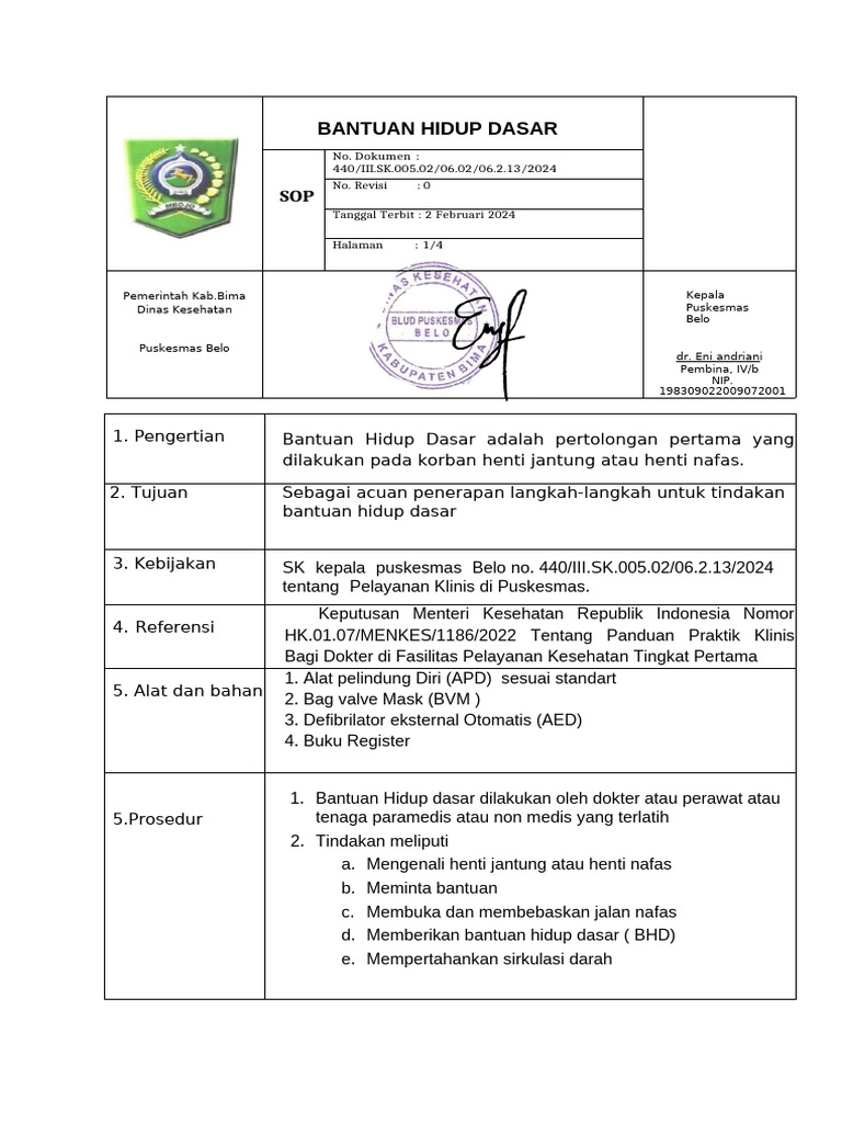2 Sop BHD Fix | PDF
