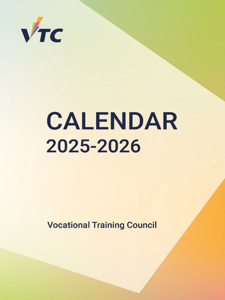 VTC Calendar 2025-26 | PDF