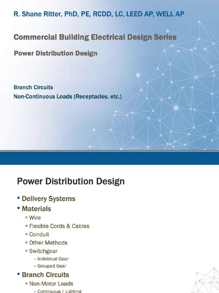 Branch Circuits For Non-Continuous Load (Receptacles) - Frames - Output ...