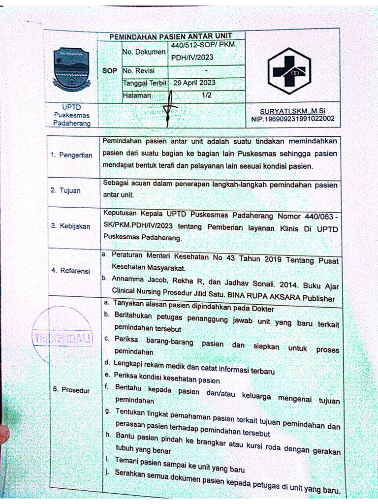 Rujukan Internal - 2 | PDF