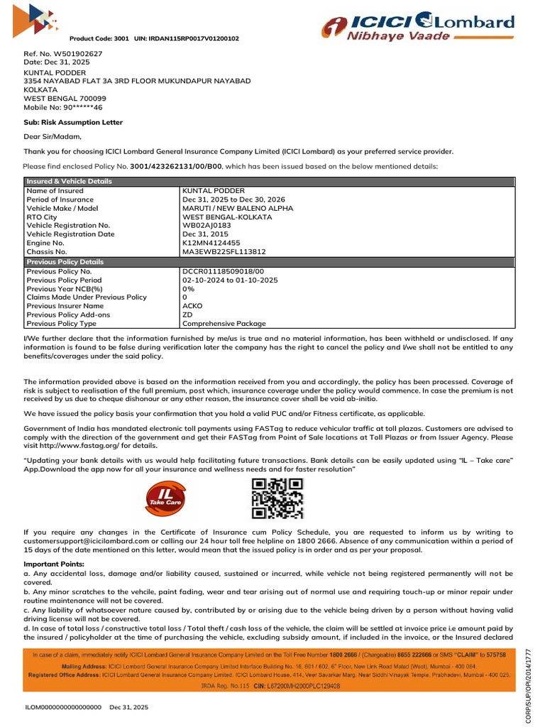 Endorsement | PDF | Insurance | Pro Rata
